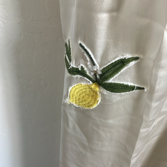 Anthropologie Lemon Embroidered Slip Dress - Picture 6 of 10
